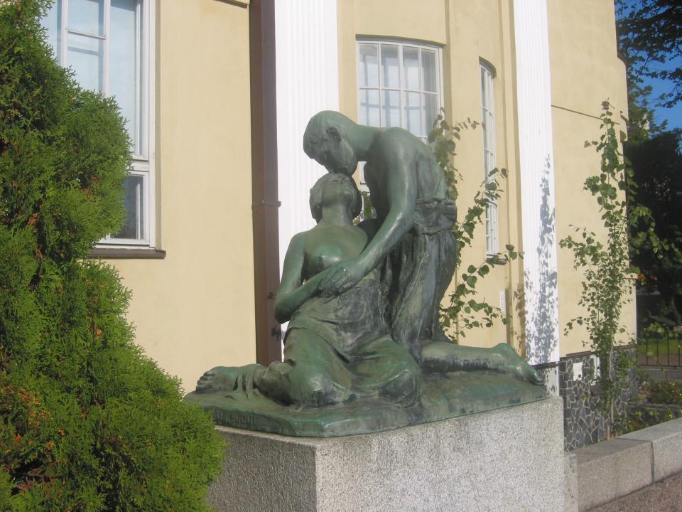 Harald Sörensen-Ringi's statue: Jäähyväiset / Au Revoir, 1912