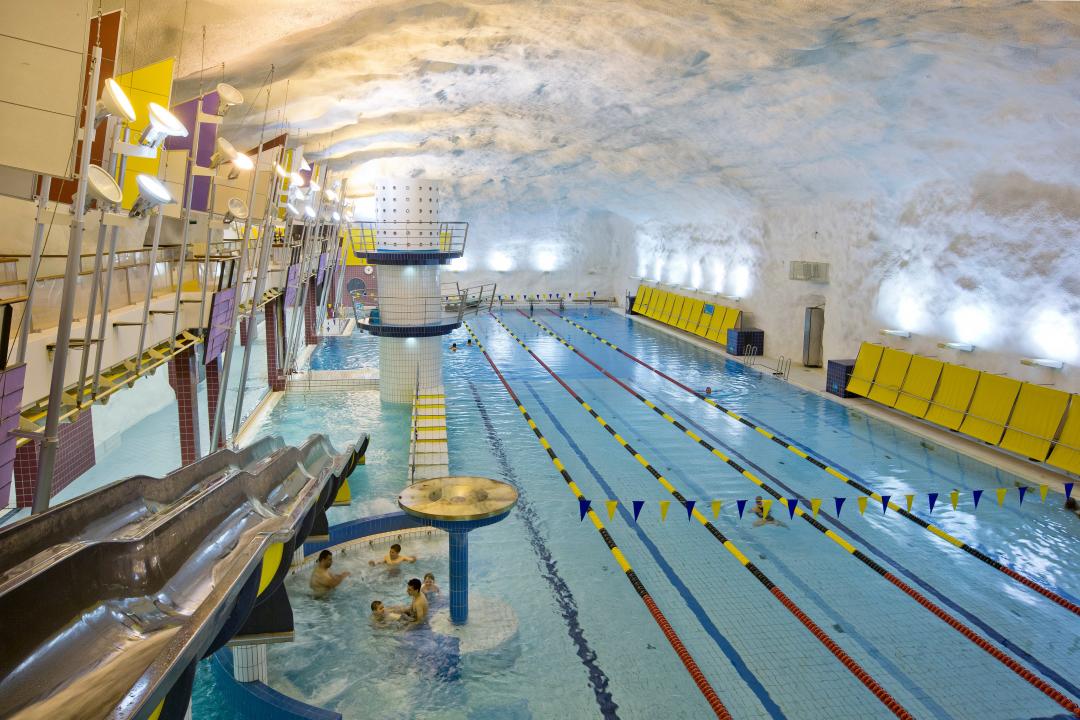 Itäkeskus swimming hall is located underground