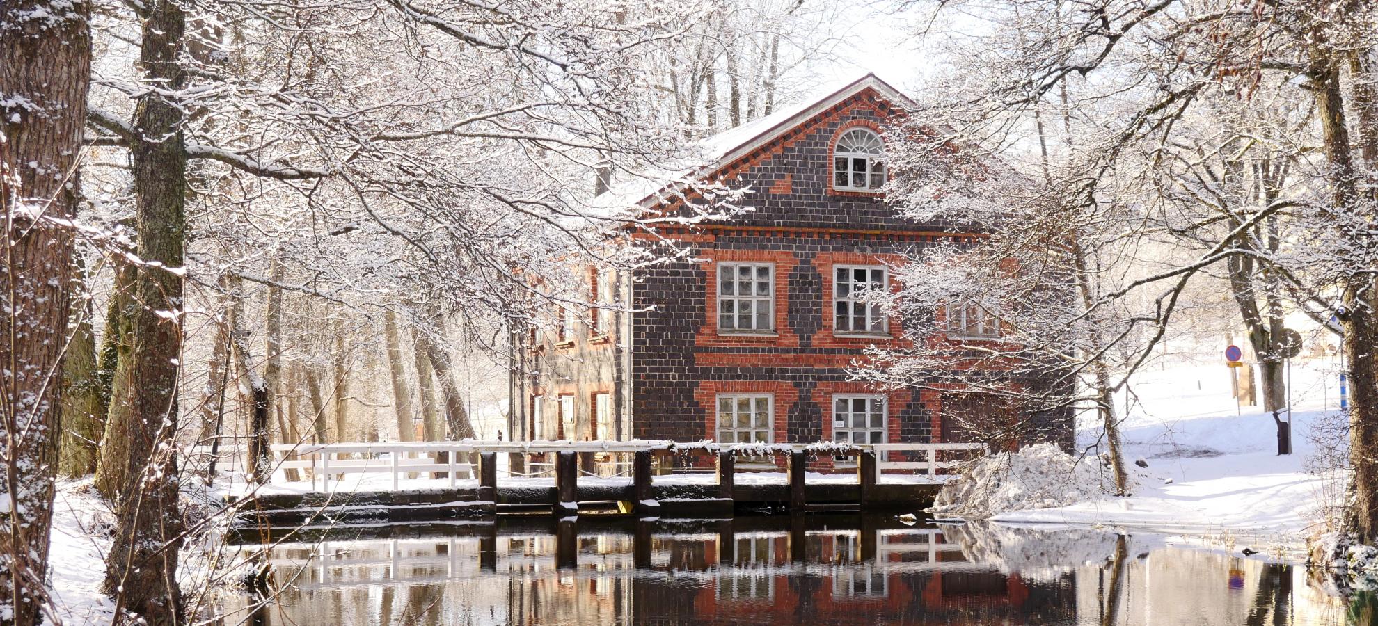 Fiskars village in winter