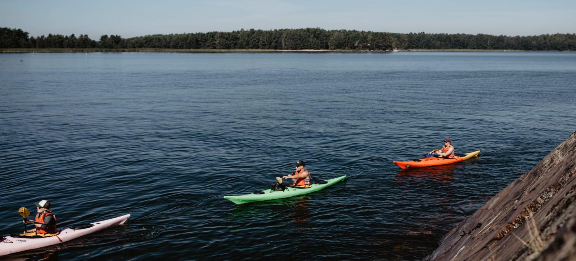 Kayaking in the archipelago of Helsinki