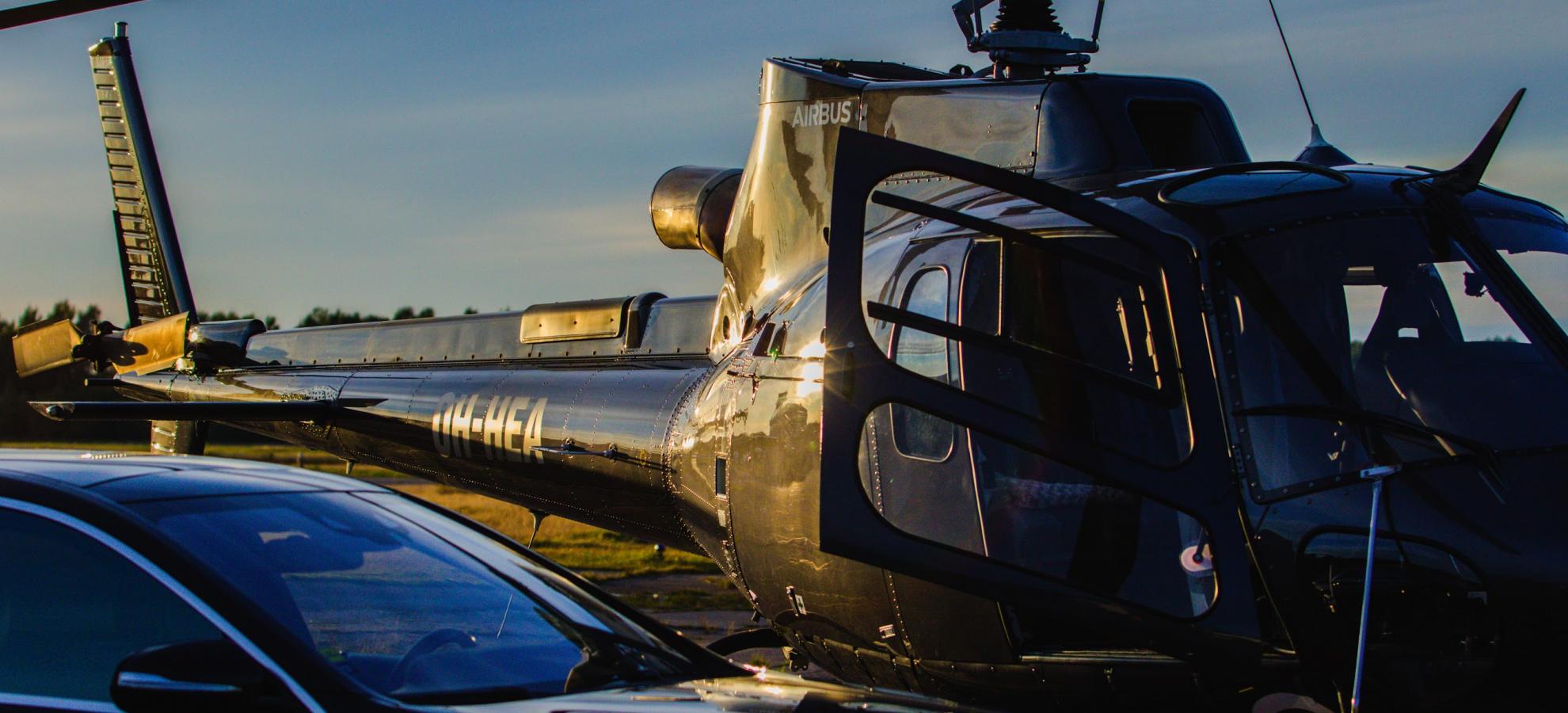 Convenient limo service available on Helsinki Citycopter flights